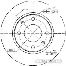 Тормозной диск Patron PBD1221