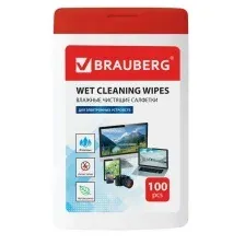 Влажные салфетки BRAUBERG 512810 (100 шт)