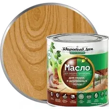 Масло Здоровый дом Для террас и деревянных полов 0.75 л (орех)