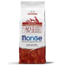 Сухой корм для собак Monge All Breeds Puppy & Junior Monoprotein Lamb and Rice для щенков всех пород с ягненком и рисом 12 кг