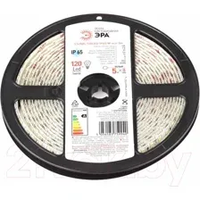 Светодиодная лента ЭРА LS2835-9.6-120-12-6500K-IP65-1 year-5m / Б0035599