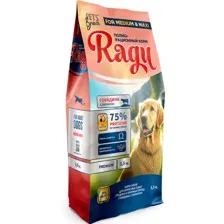 Корм для собак Ragu Beef, для средних и крупных пород, 3.5 кг