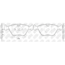 Тормозные колодки дисковые передняя ось NIBK PN0012W