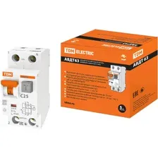Дифавтомат TDM АВДТ 63 1PN C25 тип A 30мА (SQ0202-0004)