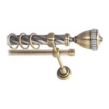 Карниз для штор Lm Decor Кубок 110 2р витой 25/16мм (антик, 4м)