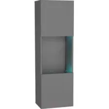 Шкаф распашной НК-Мебель Point тип-22 71775201 (серый графит)