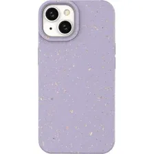 Чехол для телефона Case Recycle для iPhone 14 (фиолетовый матовый)