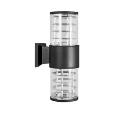 Светильник уличный настенный IN HOME НБУ ART-2хA60-BL черный
