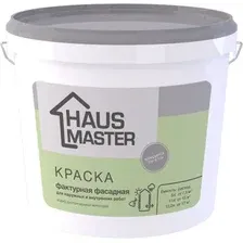Краска Haus Master Фасадная для наружных и внутренних работ (13.2л, белый)
