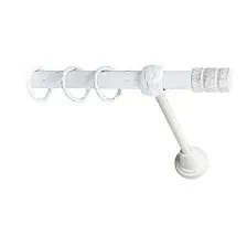 Карниз для штор Lm Decor Цилиндр 088 1р гладкий (белое золото, 1.8м)