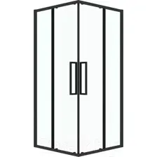 Душевой уголок Grossman Cosmo 80x80x195 300.K33.02.8080.21.00 (черный матовый/прозрачное стекло)