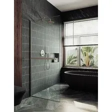 Душевая стенка MaybahGlass 99x195 MGD-1418-2у (прозрачное стекло/бронза)