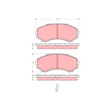 Тормозные колодки дисковые передняя ось TRW GDB3254