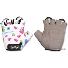 Перчатки Indigo Butterfly IN181 (3XS, белый)