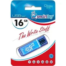 USB flash накопитель SmartBuy Glossy Blue 16GB (SB16GBGS-B)
