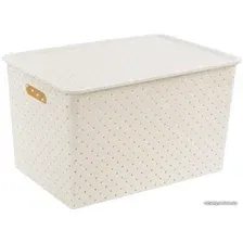 Коробка для хранения Violet Береста 523126 (слоновая кость)