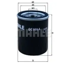 Масляный фильтр KNECHT/MAHLE OC 986 A