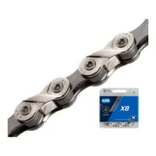Цепь велосипедная 1/2"X3/32"X116L (в боксе), KMC X8