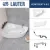 Ванна Lauter Valencia 150x100 2102150L (с ножками, лицевым экраном и сифоном 21Y11022 белый)