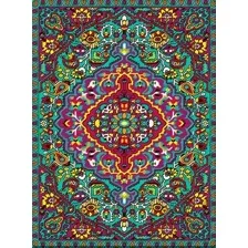 Картина по номерам Молли Восточный ковер 40x50 FHR0614 (зеленый)