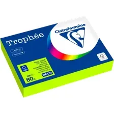 Бумага Clairefontaine А4 80г/м2 / 2977PC (500л, неон желтый)