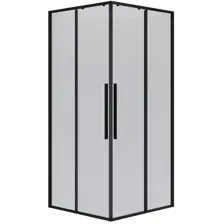 Душевой уголок Niagara NG-6824-34BLACK 100x100x195 (черный матовый/прозрачное стекло)