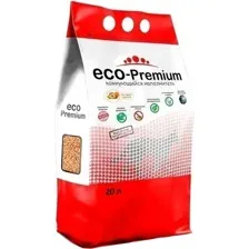 Древесный наполнитель ECO-Premium комкующийся, персик, 20 л