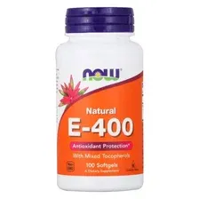 Витамин Е NOW E-400 DA 100 softgel