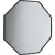 Зеркало AksHome Radiant 60x60 (черный)