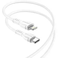 Кабель Borofone BX51 USB Type-C - Lightning (1 м, белый)