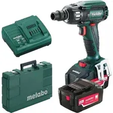 Гайковерт Metabo SSW 18 LTX 400 BL 602205650 (с 2-мя АКБ, кейс)