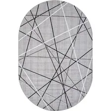 Ковер для жилой комнаты Merinos Silver F395-OVAL-GRAY (1x2)