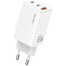 Сетевое зарядное Usams CC265 67W GaN (белый)