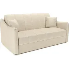 Диван Мебель-АРС аккордеон Давос НПБ 180x200 см M2-115-4 (бархат бежевый Star Velvet 6 Light Beige)