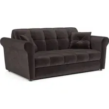 Диван Мебель-АРС Аккордеон Гранд ППУ 180x200 (бархат шоколадный Star Velvet 60 Coffee)