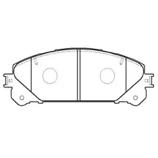 Тормозные колодки дисковые передняя ось CTR CKT-69