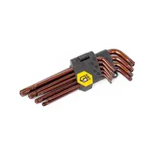 Набор ключей КВТ Torx КТ-9s (Т10-Т50) / 82178