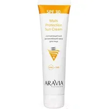 Крем солнцезащитный Aravia Multi Protection Sun Cream SPF30 Солнцезащитный увлажняющий (100мл)