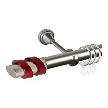 Карниз для штор АС ФОРОС Grace D25Г составной + наконечники Вена красный (3м, сатин)