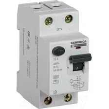 Устройство защитного отключения IEK ВД1-63 25А 30мА тип AC 2п MDV15-2-025-030