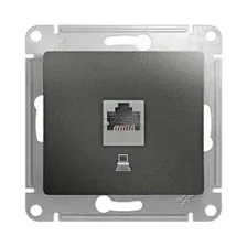 Розетка компьютерная Schneider Electric Glossa GSL000781K (антрацит)