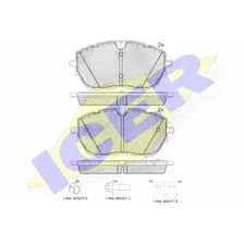 Тормозные колодки дисковые передняя ось ICER 182227