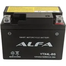 Мотоциклетный аккумулятор ALFA YTX4L-BS (4 А·ч)