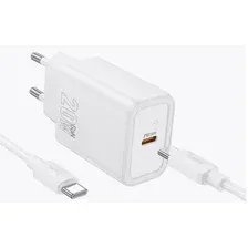 Сетевое зарядное Hoco N60 USB Type-C (белый)