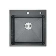 Кухонная мойка Gerhans K35050B / K35050BD (50х50 / текстурный графит)