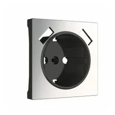 Накладка для розетки Werkel WL02-USB-CP (глянцевый никель)