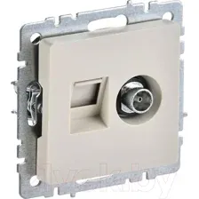 Розетка IEK BR-AK20-1-K10 (бежевый)