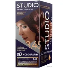 Крем-краска для волос "3D Holography" тон: 3.45, тёмно-каштановый