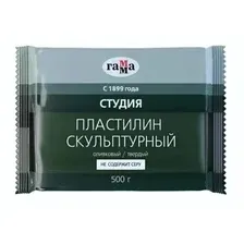 Пластилин скульптурный Гамма Студия 2.80.Е050.003 (500 г, оливковый, твердый)