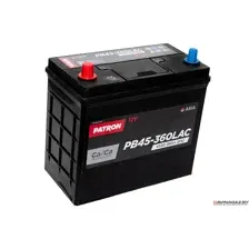 Аккумулятор - PATRON ASIA 12V 45AH 360A ETN 1(L) B24 237x128x200mm B00 / PB45-360LAC